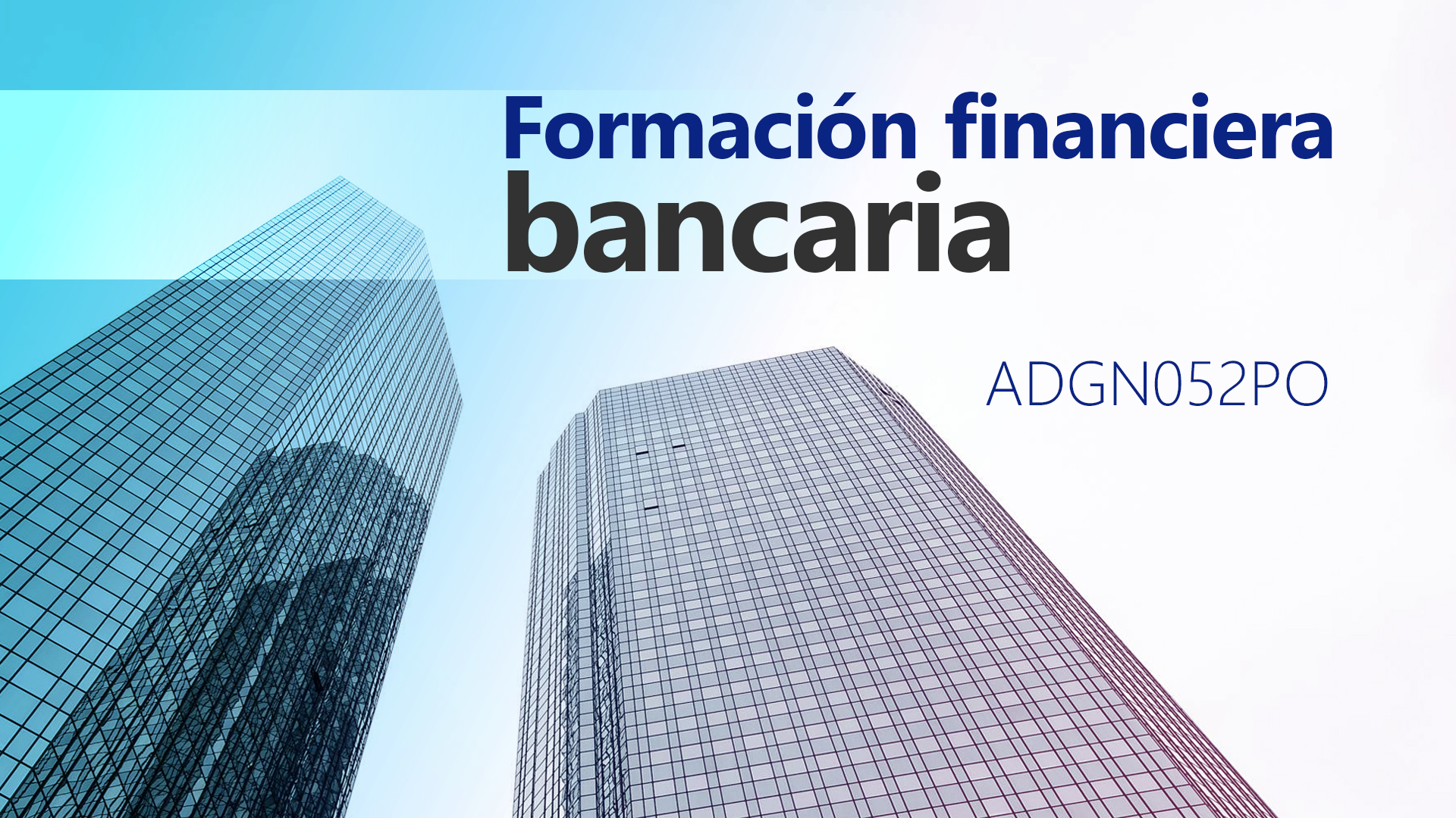 Curso de Formaci&oacute;n financiera bancaria (ADGN052PO)
